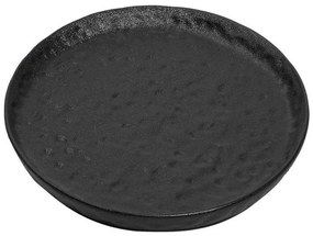 Πιάτο Γλυκού Στρογγυλό Lava NOL117K4 Φ20cm Κεραμικό Black Espiel Κεραμικό