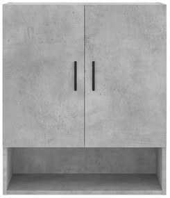 vidaXL Ντουλάπι Τοίχου Γκρι Σκυρ. 60x31x70 εκ. Επεξεργασμένο Ξύλο