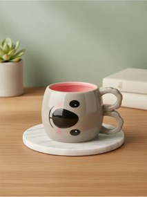 Stewehome Κούπα από κεραμικό με 3D αυτιά και φιγούρα ζώου