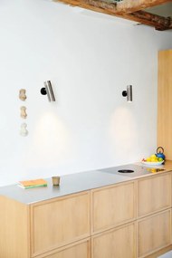 Απλίκα Τοίχου Σποτ Patrone 20cm GU10 ⌀6cm Νίκελ