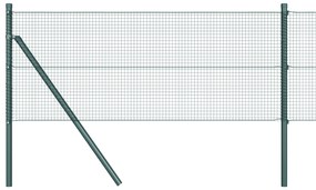 vidaXL Συρματόπλεγμα  με 13 Πόρτες Πράσινο 0.5x50 μ Σ钢