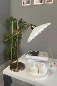 Stewehome μεταλλική επιτραπέζια λάμπα ανάγνωσης με καλώδιο και ντουί