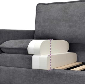 vidaXL Καναπές Σκούρο Γκρι 76 x 81 x 87,5 εκ Πολυεστέρας