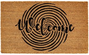 Πατάκι Εισόδου Ruco Print 628 Welcome Circle 45X75cm Beige-Black Sdim 45X75