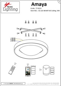 SE LED SMART 60 AMAYA CEILING WHITE Δ3