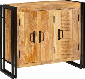 vidaXL Πλαϊνό γραφείο Καφέ 80 x 33 x 70 εκ. Μασίφ ξύλο μάνγκο