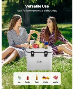VEVOR Portable Cooler 38 QT Insulated Cooler 54 Can Capacity with Cup Holder