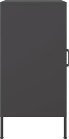 vidaXL Ντουλάπι Μαύρο 36 x 39 x 79 εκ. από Χάλυβα
