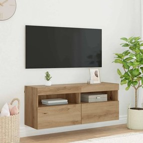 Ντουλάπι Τηλεόρασης Τοίχου Artisan Oak 100 x 30 x 40 εκ