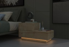 Κομοδίνο Sapphire Δρυς FETAZA 70x38.3x35