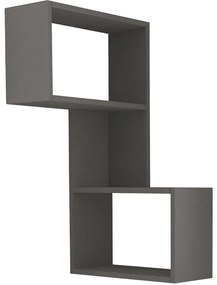 Ραφιέρα Τοίχου Γωνιακή Part 0214315 47x20x82cm Anthracite