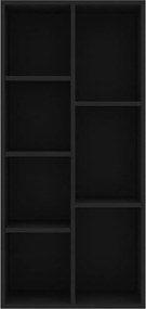 vidaXL Βιβλιοθήκη Μαύρη 50 x 25 x 106 εκ. από Επεξ. Ξύλο