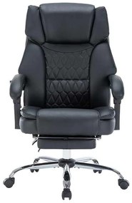 Καρέκλα γραφείου διευθυντή Thrive pakoworld Premium Quality μηχανισμός massage-θερμαινόμενη πλάτη pu μαύρο