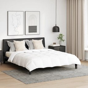 vidaXL Πάπλωμα με μαξιλάρι 3 pcs Λευκό 200 x 200 cm Πούπουλο