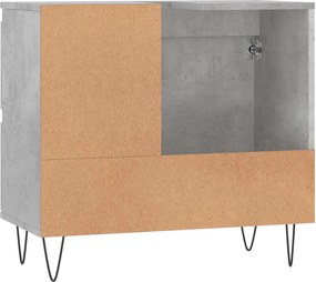 vidaXL Ντουλάπι Μπάνιου Γκρι Σκυροδέματος 65x33x60 εκ. Επεξ. Ξύλο