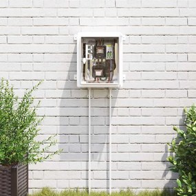 vidaXL Ντουλάπι Ελέγχου Γκρι 37 x 16,5 x 35 εκ ΑΒΣ Πλαστικό