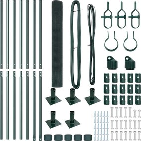 vidaXL Στύλος Περιφράξεων Πράσινο 10 x 0,8 μ (19 x 19 mm πλέγμα)