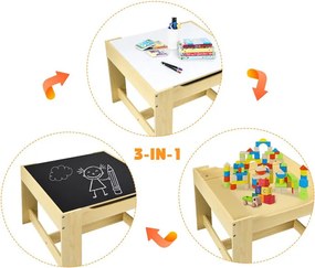 Παιδικό Σετ με Τραπέζι και 2 Καρέκλες Costway BB5584NA