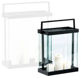 Φανάρι Luxor S 239013 33x15x43cm Black Philippi Ανοξείδωτο Ατσάλι