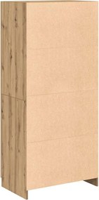 vidaXL Ντουλάπα Τεχνίτης Δρυς 90x52x200 εκ Επεξεργασμένο Ξύλο