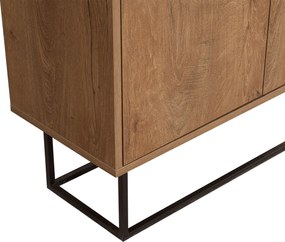 Μπουφές Καρυδιά / Μαύρο ZURI 90x36x72