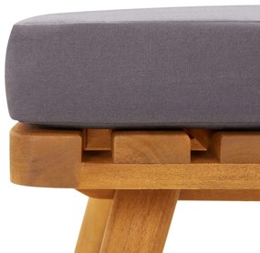 vidaXL Καναπές Κήπου Διθέσιος από Μασίφ Ξύλο Ακακίας με Μαξιλάρια