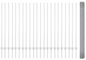 vidaXL Τεντώτο με στήριγμα Ασημί