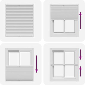 vidaXL Σύστημα Σκίασης Πλισέ Λευκό 100 x 125 εκ.