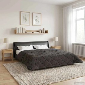 vidaXL Χειμερινό Παπλωματοθήκη 200 x 240 cm Χειμώνας Ανθρακί