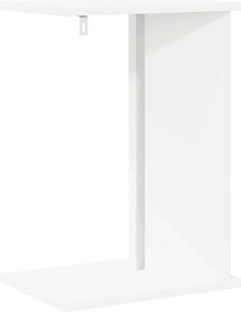 vidaXL End Table Λευκό 35 x 25 x 50 εκ Επεξεργασμένο ξύλο