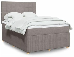 ΚΡΕΒΑΤΙ BOXSPRING ΜΕ ΣΤΡΩΜΑ TAUPE 160X200 ΕΚ. ΥΦΑΣΜΑΤΙΝΟ 3292111