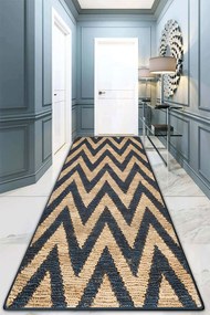 Χαλί Sharp Tip 908CHL3068 Beige-Dark Blue Conceptum Hypnose 100X300cm