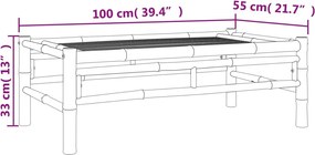 vidaXL Τραπεζάκι Κήπου 100 x 55 x 33 εκ. από Μπαμπού