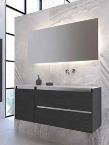 One Project Top 55/C 130  MDF - Έπιπλο Μπάνιου Με Καθρέπτη