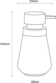 Conical green 400 ml δοχείο κρεμοσάπουνου Sealskin