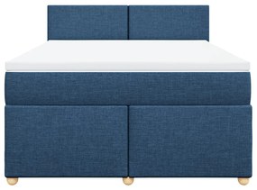 ΚΡΕΒΑΤΙ BOXSPRING ΜΕ ΣΤΡΩΜΑ ΜΠΛΕ 140X190 ΕΚ. ΥΦΑΣΜΑΤΙΝΟ 3286674