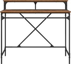 vidaXL Γραφείο Παλιό Ξύλο 100 x 50 x 90 cm Επεξεργασμένο ξύλο