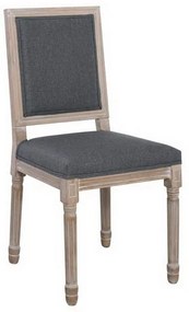 Καρέκλα Jameson Square Ε755,2 45x53x95cm Grey Σετ 2τμχ Wood,PU
