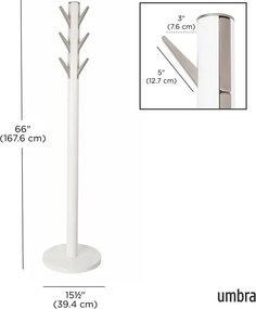 Ξύλινος Καλόγερος ρούχων με 9 Γάντζους Umbra Flapper 320361-660