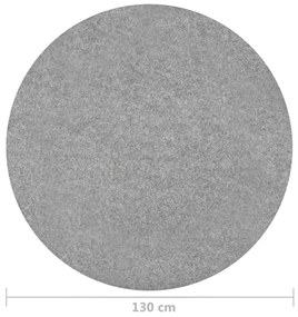 vidaXL Χλοοτάπητας Συνθετικός με Προεξοχές Γκρι Διαμέτρου 130 εκ.