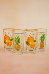 Glass Set (4 Pieces) TYRAKLE653 Multicolor