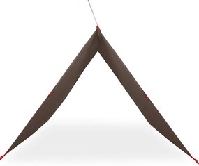 vidaXL Μουσαμάς Κάμπινγκ Αδιάβροχος Καφέ 451x420 εκ.