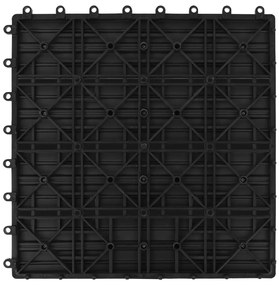 vidaXL Πλακάκια Deck 22 τεμ. Μαύρα 30 x 30 εκ. 2 μ² από WPC