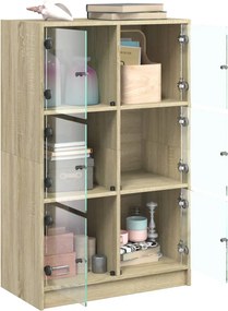 vidaXL Ντουλάπι με Πόρτες 68x37x109 εκ. από Επεξεργασμένο Ξύλο