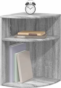 vidaXL End Table Γκρίζο Σονομα 39,7 x 39,7 x 60 εκ Επεξεργασμένο ξύλο
