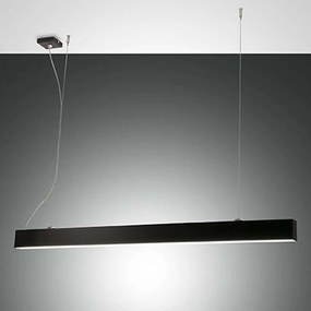 Φωτιστικό Οροφής - Ράγα Next 3681-40-101 45W Led 112x200cm Black Fabas Luce Μέταλλο