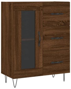 vidaXL Ντουλάπι Καφέ Δρυς 69,5 x 34 x 90 εκ. Επεξεργασμένο Ξύλο