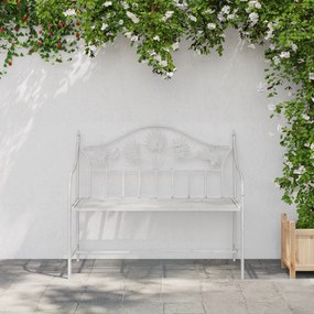 vidaXL Πάγκος Λευκό Μέταλλο 104 x 52.5 x 89 εκ. Χτισμένος για Διάρκεια