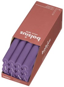 Bolsius Κεριά Επιτραπέζια Shine 16 τεμ. Φωτεινό Βιολετί 27 εκ.