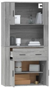 vidaXL Ντουλάπι Γκρι Sonoma από Επεξεργασμένο Ξύλο